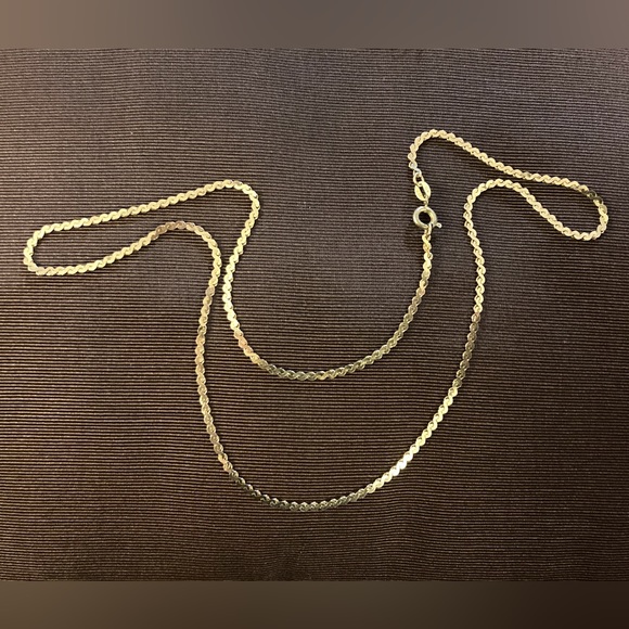 14K Yellow Gold 20” Serpentine Link 2 mm Chain Necklace 6.4 Grams - Picture 12 of 12